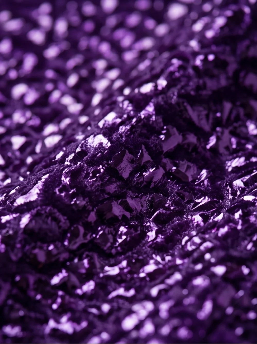 ASOS DESIGN Purple Sequin velvet wide leg high rise sleeveless pants top set LG